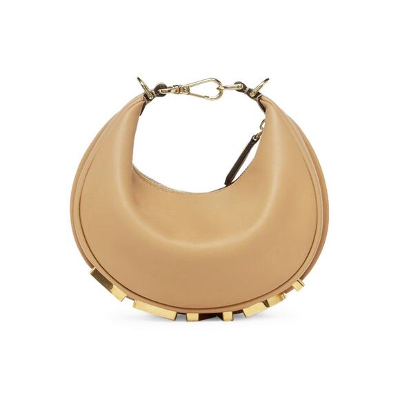 FENDI Handbags - Fendi Women Fendigraphy Mini In Honey Leather